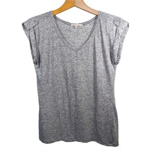 Gap Rolled Sleeve Gray T-shirt Small